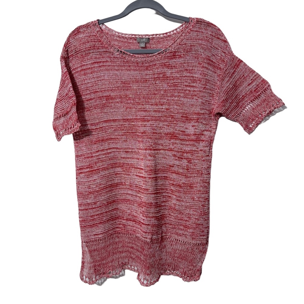 J Jill Loose Knit Linen Sweater Womens Small Fall Casual